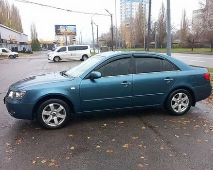 Синий Хендай Соната, объемом двигателя 2.36 л и пробегом 357 тыс. км за 4400 $, фото 15 на Automoto.ua