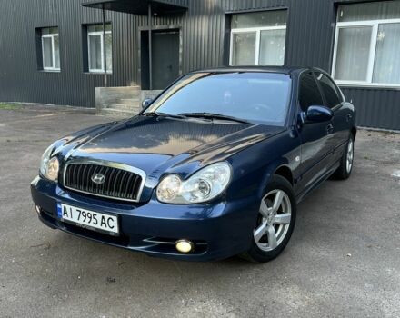 Синий Хендай Соната, объемом двигателя 2 л и пробегом 344 тыс. км за 3000 $, фото 1 на Automoto.ua