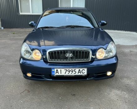 Синий Хендай Соната, объемом двигателя 2 л и пробегом 344 тыс. км за 3000 $, фото 2 на Automoto.ua