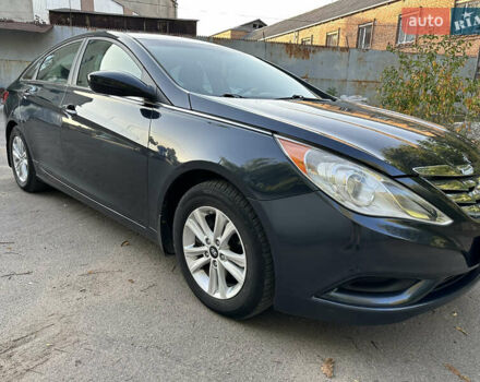 Синий Хендай Соната, объемом двигателя 2.36 л и пробегом 198 тыс. км за 8700 $, фото 7 на Automoto.ua