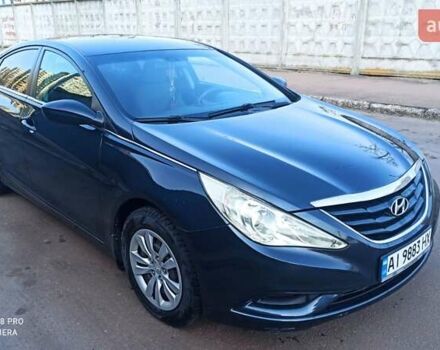 Синий Хендай Соната, объемом двигателя 2.4 л и пробегом 208 тыс. км за 7200 $, фото 2 на Automoto.ua