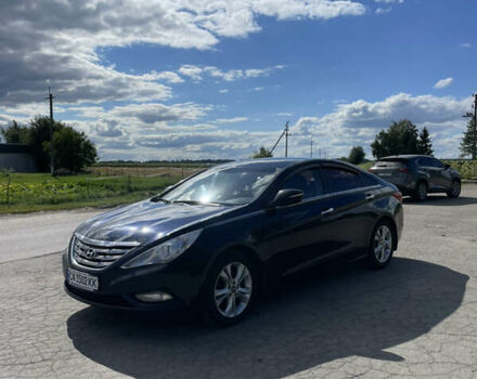 Синий Хендай Соната, объемом двигателя 2.4 л и пробегом 173 тыс. км за 9000 $, фото 1 на Automoto.ua