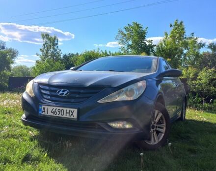 Синий Хендай Соната, объемом двигателя 2.4 л и пробегом 185 тыс. км за 7300 $, фото 5 на Automoto.ua