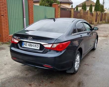 Синий Хендай Соната, объемом двигателя 2.36 л и пробегом 185 тыс. км за 7300 $, фото 4 на Automoto.ua