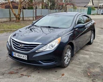 Синий Хендай Соната, объемом двигателя 2.36 л и пробегом 185 тыс. км за 7300 $, фото 1 на Automoto.ua