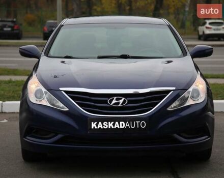 Синий Хендай Соната, объемом двигателя 2.4 л и пробегом 188 тыс. км за 8500 $, фото 1 на Automoto.ua