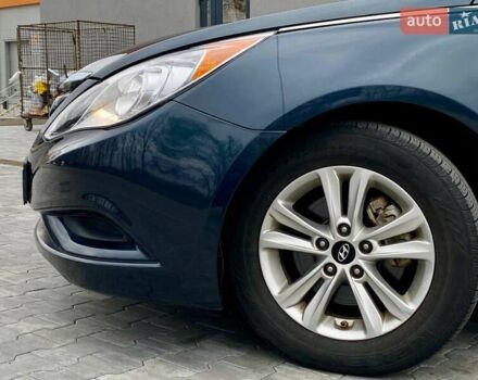 Синий Хендай Соната, объемом двигателя 2.36 л и пробегом 129 тыс. км за 8990 $, фото 1 на Automoto.ua