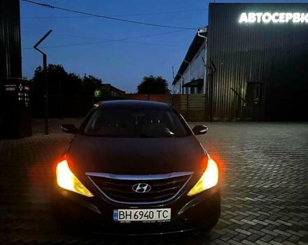 Синий Хендай Соната, объемом двигателя 2.4 л и пробегом 63 тыс. км за 9000 $, фото 6 на Automoto.ua