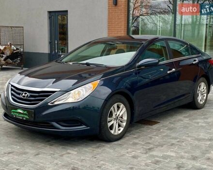 Синий Хендай Соната, объемом двигателя 2.36 л и пробегом 129 тыс. км за 8990 $, фото 6 на Automoto.ua