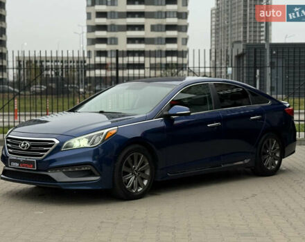 Синий Хендай Соната, объемом двигателя 2.36 л и пробегом 170 тыс. км за 9500 $, фото 6 на Automoto.ua