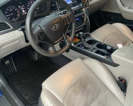 Синий Хендай Соната, объемом двигателя 2.4 л и пробегом 160 тыс. км за 10000 $, фото 2 на Automoto.ua