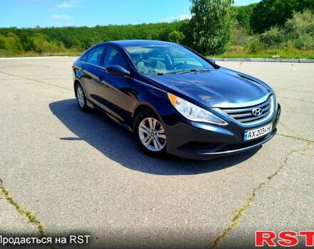 Синий Хендай Соната, объемом двигателя 2.4 л и пробегом 127 тыс. км за 8000 $, фото 1 на Automoto.ua