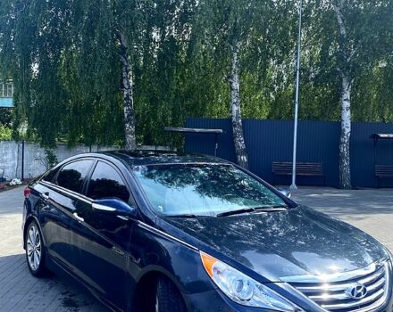 Синий Хендай Соната, объемом двигателя 2.4 л и пробегом 107 тыс. км за 8350 $, фото 2 на Automoto.ua