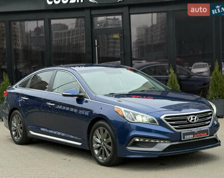Синий Хендай Соната, объемом двигателя 2.36 л и пробегом 170 тыс. км за 9500 $, фото 3 на Automoto.ua