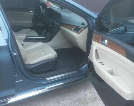 Синий Хендай Соната, объемом двигателя 2.4 л и пробегом 144 тыс. км за 12500 $, фото 9 на Automoto.ua