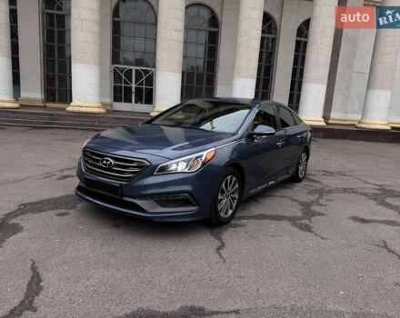 Синий Хендай Соната, объемом двигателя 2.36 л и пробегом 174 тыс. км за 12500 $, фото 63 на Automoto.ua
