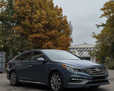 Синий Хендай Соната, объемом двигателя 2.36 л и пробегом 174 тыс. км за 12500 $, фото 8 на Automoto.ua