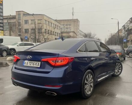 Синий Хендай Соната, объемом двигателя 2.4 л и пробегом 160 тыс. км за 10000 $, фото 1 на Automoto.ua