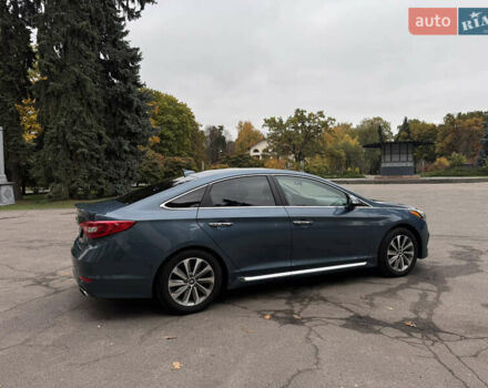 Синий Хендай Соната, объемом двигателя 2.36 л и пробегом 174 тыс. км за 12500 $, фото 13 на Automoto.ua