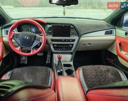 Синий Хендай Соната, объемом двигателя 2.36 л и пробегом 100 тыс. км за 9999 $, фото 11 на Automoto.ua