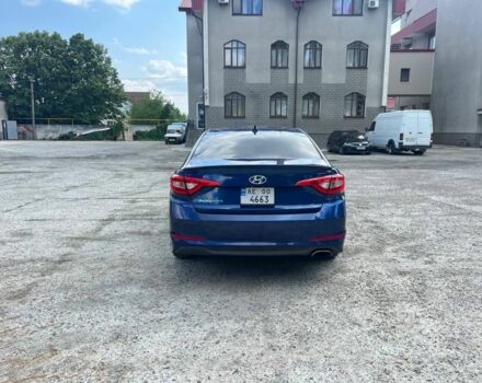 Синий Хендай Соната, объемом двигателя 2.4 л и пробегом 140 тыс. км за 8600 $, фото 2 на Automoto.ua