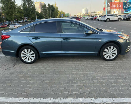 Синий Хендай Соната, объемом двигателя 2.36 л и пробегом 155 тыс. км за 10500 $, фото 4 на Automoto.ua