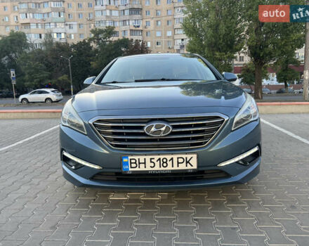 Синий Хендай Соната, объемом двигателя 2.36 л и пробегом 155 тыс. км за 10500 $, фото 1 на Automoto.ua