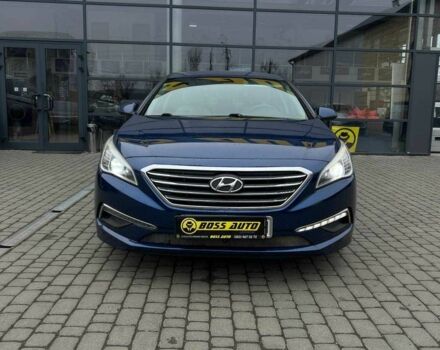 Синій Хендай Соната, об'ємом двигуна 2.4 л та пробігом 127 тис. км за 10500 $, фото 1 на Automoto.ua