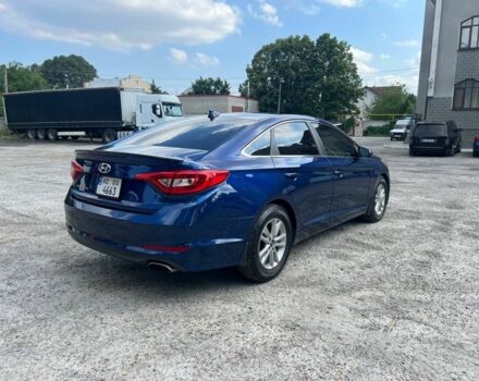 Синий Хендай Соната, объемом двигателя 2.4 л и пробегом 140 тыс. км за 8600 $, фото 1 на Automoto.ua