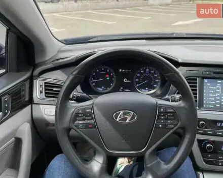 Синий Хендай Соната, объемом двигателя 2.36 л и пробегом 145 тыс. км за 10500 $, фото 1 на Automoto.ua