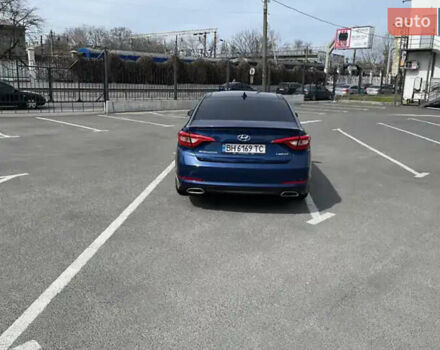 Синий Хендай Соната, объемом двигателя 2.36 л и пробегом 145 тыс. км за 10500 $, фото 13 на Automoto.ua