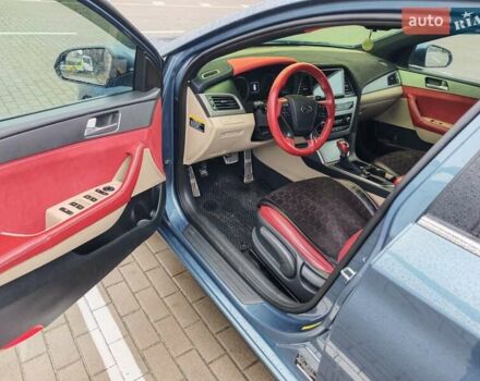 Синий Хендай Соната, объемом двигателя 2.36 л и пробегом 100 тыс. км за 9999 $, фото 8 на Automoto.ua