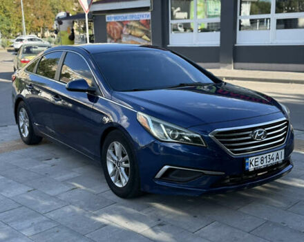 Синий Хендай Соната, объемом двигателя 2.36 л и пробегом 220 тыс. км за 8550 $, фото 1 на Automoto.ua