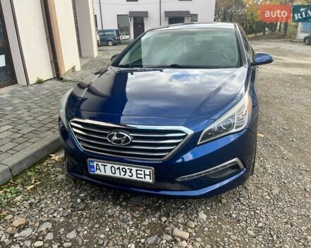 Синій Хендай Соната, об'ємом двигуна 2.4 л та пробігом 127 тис. км за 10500 $, фото 1 на Automoto.ua