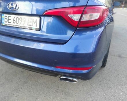 Синий Хендай Соната, объемом двигателя 2.4 л и пробегом 256 тыс. км за 7973 $, фото 3 на Automoto.ua