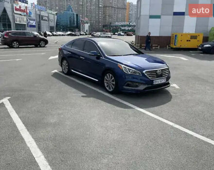 Синий Хендай Соната, объемом двигателя 2.36 л и пробегом 145 тыс. км за 10500 $, фото 16 на Automoto.ua