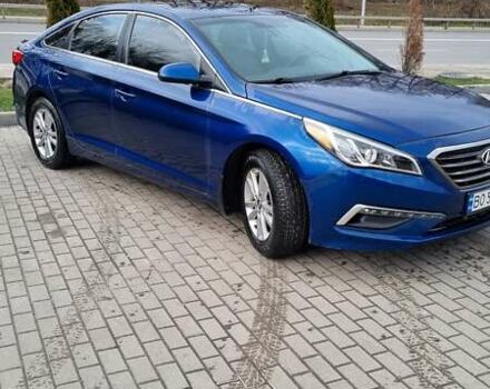 Синий Хендай Соната, объемом двигателя 2.36 л и пробегом 110 тыс. км за 8450 $, фото 1 на Automoto.ua