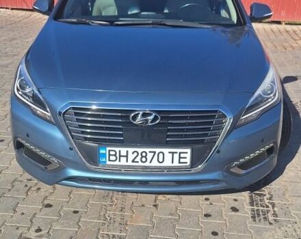 Синій Хендай Соната, об'ємом двигуна 2 л та пробігом 150 тис. км за 11800 $, фото 1 на Automoto.ua