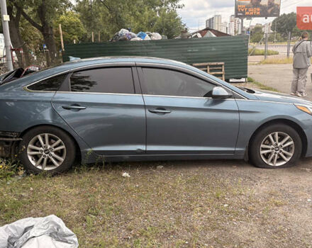 Синий Хендай Соната, объемом двигателя 2.4 л и пробегом 117 тыс. км за 5500 $, фото 1 на Automoto.ua