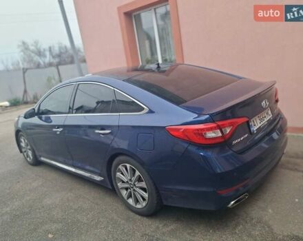 Синій Хендай Соната, об'ємом двигуна 2.36 л та пробігом 185 тис. км за 12500 $, фото 4 на Automoto.ua