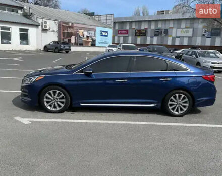 Синий Хендай Соната, объемом двигателя 2.36 л и пробегом 145 тыс. км за 10500 $, фото 10 на Automoto.ua