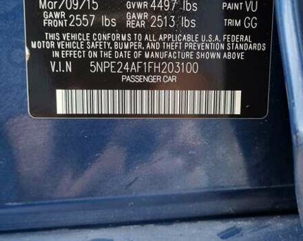 Синий Хендай Соната, объемом двигателя 2.36 л и пробегом 110 тыс. км за 8450 $, фото 35 на Automoto.ua