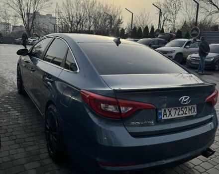 Синий Хендай Соната, объемом двигателя 2.4 л и пробегом 120 тыс. км за 10500 $, фото 2 на Automoto.ua