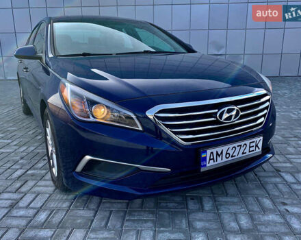 Синий Хендай Соната, объемом двигателя 2.4 л и пробегом 163 тыс. км за 11200 $, фото 2 на Automoto.ua