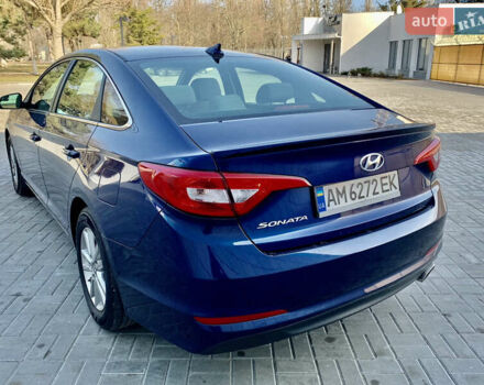 Синий Хендай Соната, объемом двигателя 2.4 л и пробегом 163 тыс. км за 11200 $, фото 5 на Automoto.ua