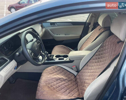 Синий Хендай Соната, объемом двигателя 2.36 л и пробегом 210 тыс. км за 9500 $, фото 8 на Automoto.ua