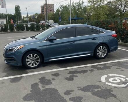 Синий Хендай Соната, объемом двигателя 2.4 л и пробегом 140 тыс. км за 12700 $, фото 2 на Automoto.ua