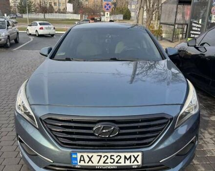 Синий Хендай Соната, объемом двигателя 2.4 л и пробегом 120 тыс. км за 10500 $, фото 7 на Automoto.ua