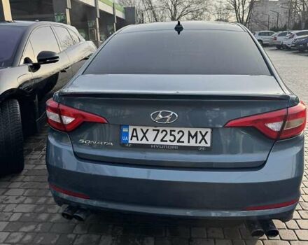 Синий Хендай Соната, объемом двигателя 2.4 л и пробегом 120 тыс. км за 10500 $, фото 1 на Automoto.ua