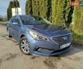 Синий Хендай Соната, объемом двигателя 2.36 л и пробегом 219 тыс. км за 10200 $, фото 1 на Automoto.ua